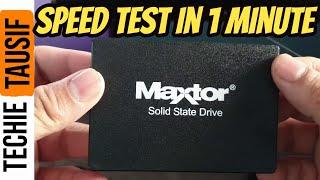 Maxtor Z1 SSD Speed Test in 1 Minute | Techie Tausif