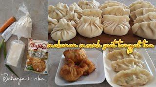 Membuat Gyoza / Dimsum Tahu ekonomis | Cara Membuat kulit dimsum , makanan enak saat tanggal tua