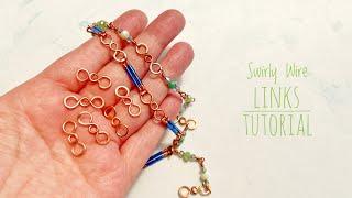 Wire Wrap Jewelry Tutorial - Wire Link Idea For Beginners