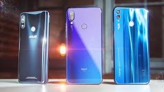 РУБИЛОВО ХИТОВ! Xiaomi Redmi Note 7 vs Honor 8X vs Asus Zenfone Max Pro M2