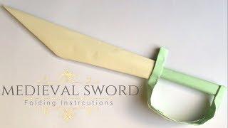 Medieval sword origami tutorials