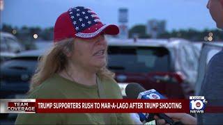 Trump supporters show solidarity near Mar-a-Lago