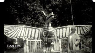 1926 Alert Bay, life in the village, very rare footage, Alert Bay, BC. 16mm.