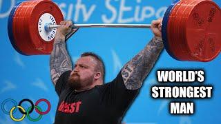 Strongman Tries OLYMPIC LIFTING! Ft. Chloe Brennan