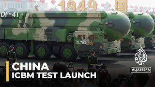 China says test-launched ICBM with ‘dummy warhead’ into Pacific