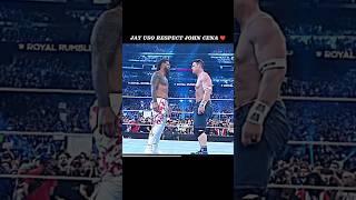 Jay Uso Respect John Cena️ #trending #shorts #respect #moment #wwe #jayuso #johncena