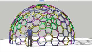 Free 9v Honeycomb Dome Plans - from Geo-Dome