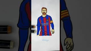 Messi ️ #asmr #coloring #satisfying #messi #barcelona #futbol #futebol #soccer #goat #lionelmessi