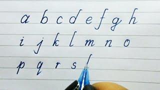 Italic Alphabet Writing A to Z | Creative Writing Zone