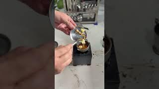 Tiny kitchen, big flavors – baingan aloo magic!  #minikitchen #tinycolorfood #cooking