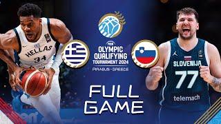 Greece v Slovenia | Full Basketball Game | FIBA Olympic Qualifying Tournament 2024 - Greece
