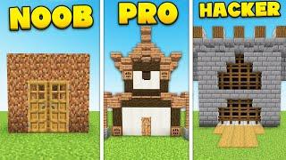 Minecraft Noob VS Pro VS Hacker Build Battle!