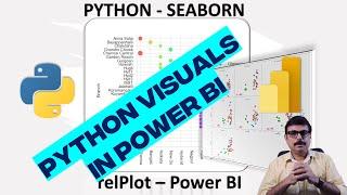 Power BI  || Python ||  Seaborn ||  relplot  || Custom Visuals in Power BI   2 ||