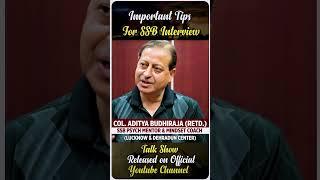 Best Tips For SSB Interview #shorts #ssbtips #ssb #nda
