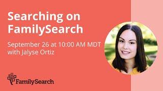 Searching on FamilySearch