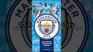 TOP 10 FOOTBALL ️ CLUBS IN THE WORLD  #ytshorts #trending #football #footballclub #top10 #shorts