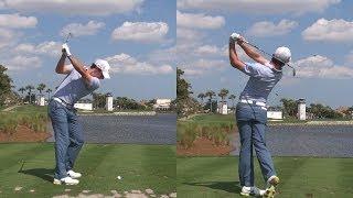 RORY MCILROY - IRON SHOTS 15TH HOLE BEAR TRAP AT 2014 HONDA - REG & SLOW MOTION 1080p