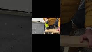 Ryobi jigsaw making a straight line. #Ryobi #Jigsaw #PowerTools.