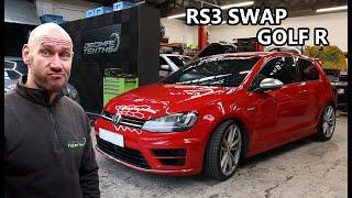 RS3 DAZA swap in my VW Golf R!!! // Part 1