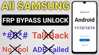 All Samsung FRP Bypass 2025 (100% DONE) Android 11-12-13-14 Latest Code️FRP Unlock Without Pc 2025