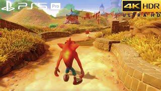 Crash Bandicoot N. Sane Trilogy (PS5 Pro) 4K HDR Gameplay - (100% Full Game)