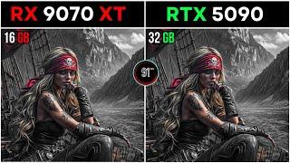 RX 9070 VS RTX 5090 TEST IN 20 GAMES - 1080P - 2K - 4K