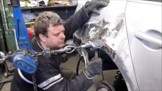 VW Jetta. The quarter panel repair. Ремонт заднего крыла.