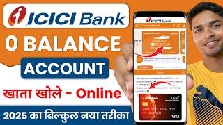 icici zero balance account opening online || icici bank account opening - 2025