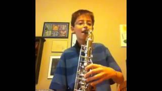 How to play saxophone riff from thrift shop