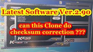 New Software version 2.90. Kess - Clone. What happens if you do not correct the checksum ?