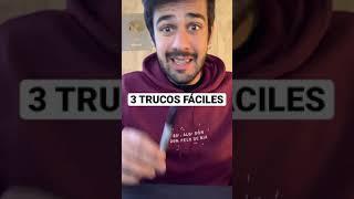 Aprende 3 TRUCOS DE MAGIA  #shorts