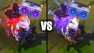 Galaxy Slayer Zed vs Mythic Chroma Comparison (League of Legends)