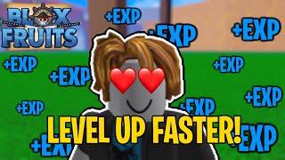 FASTEST WAY TO LEVEL UP EASY IN BLOX FRUITS - Roblox