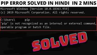 [Solved] The term 'pip' is not recognized as the name of a cmdlet, function, or operable program