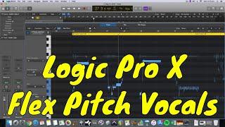 Logic Pro X Flex Pitch VOCALS [Beginner Tutorial] Pitch Correction Tutorial