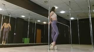 My routine exotic pole dance/improvisation training Irina Bell