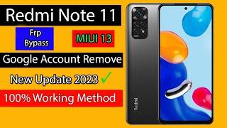 Redmi Note 11 Frp Bypass  Miui 13 | Android 11 | Redmi Note 11 Google Account Remove |