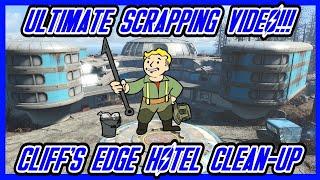 Restoring the Cliff's Edge Hotel: Fallout 4 Scrapping Masterclass #fallout4 #fallout #farharbor