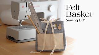 DIY: How to Sew a Felt Basket for Toy Storage