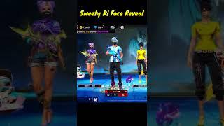 Wait For End Finally Sweety Ki Face Reveal Kar diya  - Garena Freefire Max #selfiegamers #shorts