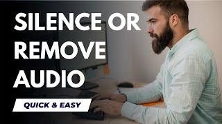 Capcut PC Tutorial - How To Silence or Remove Audio from The Video Clip