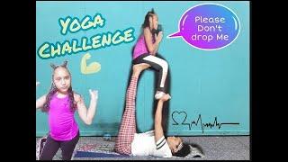 Can't believe I dropped her | Mom and Daughter YOGA Challenge | Pass or Failed