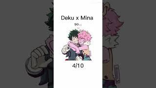 Rating deku ships ( my opinion) #mha #deku