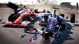 SURVIVE USA but it’s on F1 2014! Extreme Hardcore Damage Mod