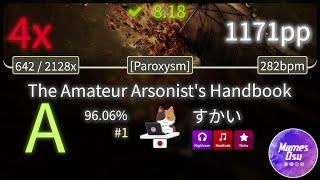 8.18⭐ すかい | Thank You Scientist - The Amateur Arsonist's Handbook +NCHRRX 96.06% (#1 1,171pp 4) osu