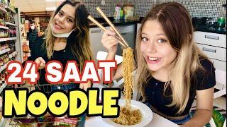 24 SAAT BOYUNCA SADECE NOODLE YEDİM !! Tuana Zeybek