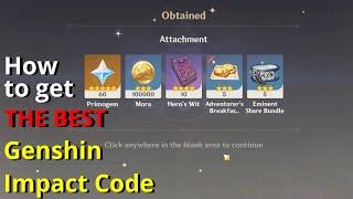 How to get the  new BEST code | Genshin Impact guide