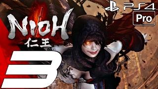 Nioh - Gameplay Walkthrough Part 3 - Hino-enma Boss Fight & Wreathed in Flame (PS4 PRO)