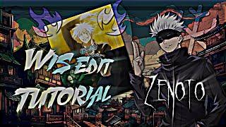 How to make WIS Edits like Zenoto | Who Is Strongest Tutorial #anime