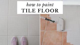 How to Paint Tile Floor | Painting Tile Floors Before and After